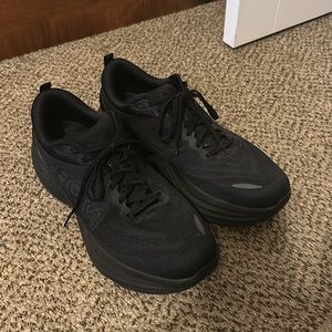 All black Mens Hoka Bondi 8